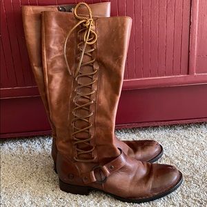 Born Leather Lace Boots